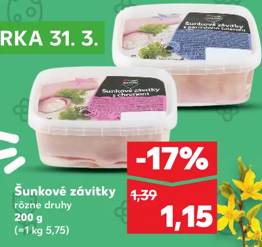 K-Classic Šunkové závitky