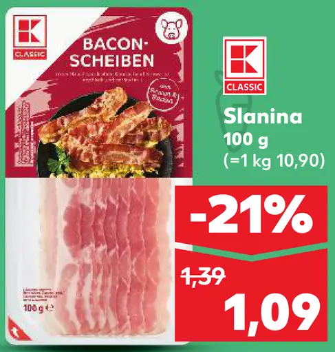 K-Classic Slanina plátky