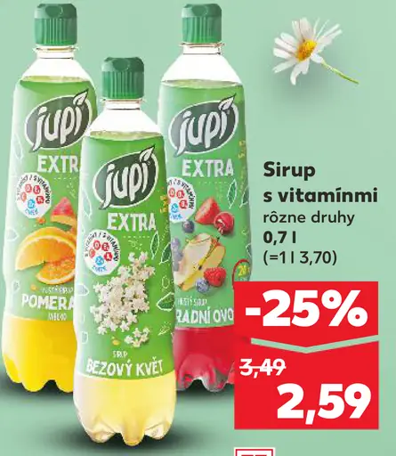 Sirup s vitamínmi rôzne druhy