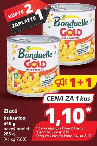 Bonduelle Gold Zlatá kukurica