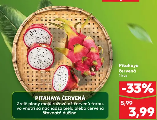 Pitahaya červená čerstvá