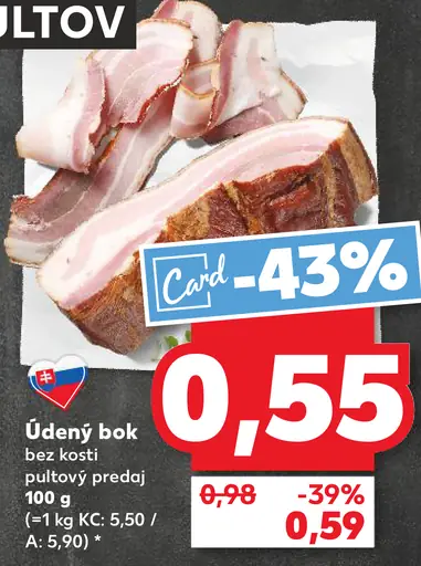 Údený bok bez kosti