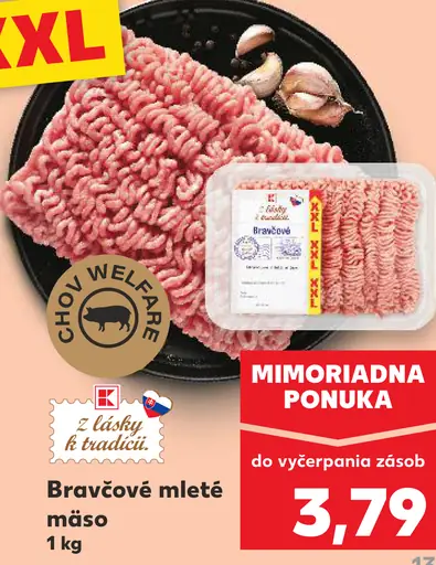 Purland Mleté bravčové mäso