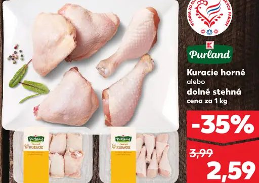 Purland Kuracie horné alebo dolné stehná