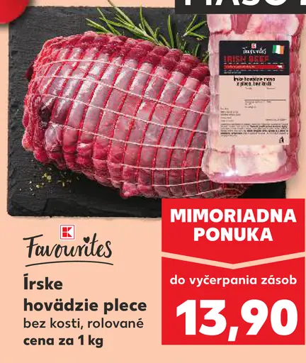 Favourites Írske hovädzie plece bez kosti, rolované