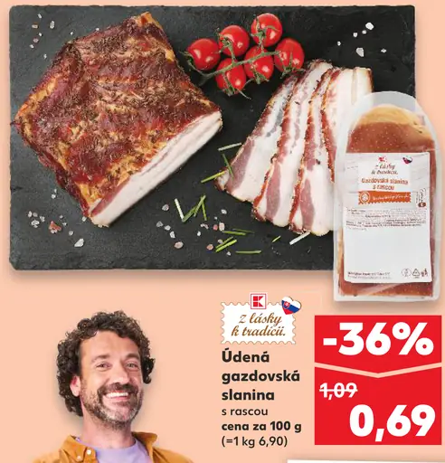 K-Classic Údená gazdovská slanina s rascou