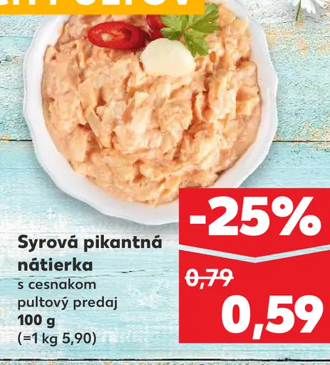 Sýrová pikantná nátierka s cesnakom