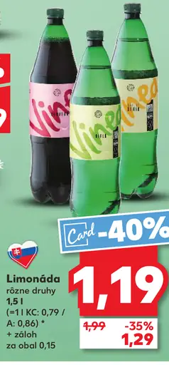 Limonáda rôzne druhy