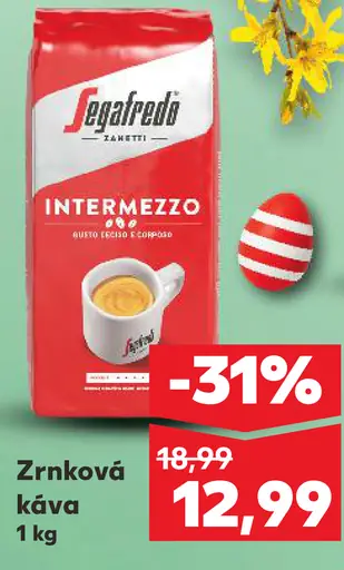 Segafredo Intermezzo zrnková káva