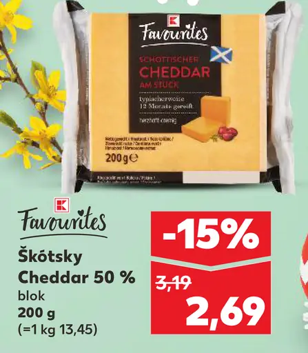 Favorites Škótsky Cheddar 50% blok
