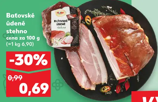 Baťovské údené stehno