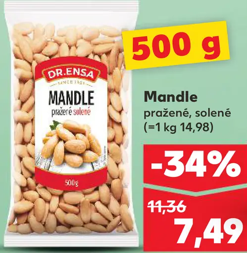 Dr. Ensa mandle pražené, solené