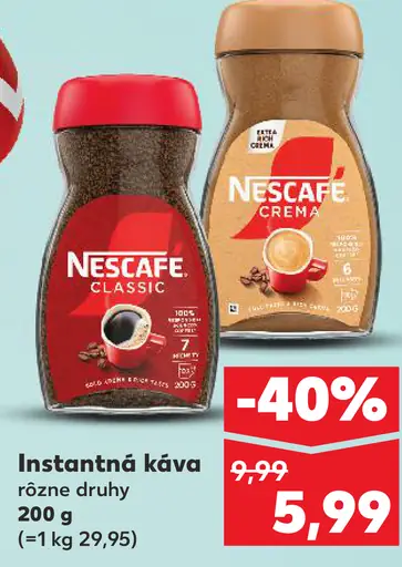 NESCAFÉ CLASSIC, instantná káva