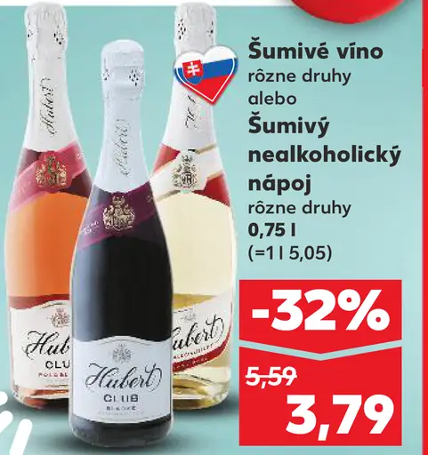 Šumivé víno alebo šumivý nealkoholický nápoj rôzne druhy