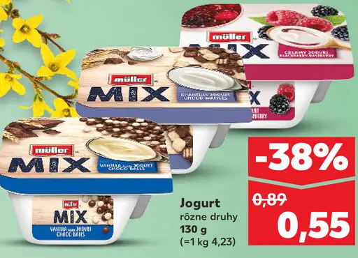 Müller Mix jogurt s prílohami