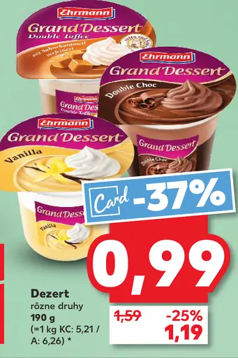Ehrmann Grand Dessert pudingový dezert