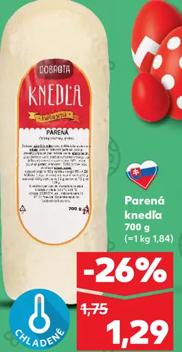 Dobrata parená knedľa