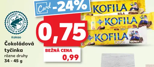 Orion Kofila, Kaštany čokoládové tyčinky