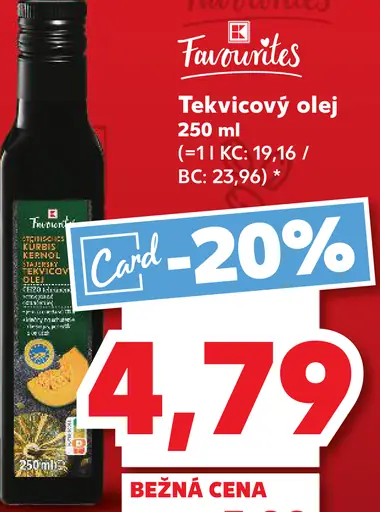 K-Favourites tekvicový olej