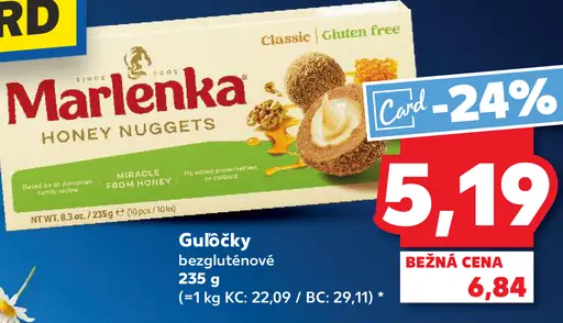Marlenka bezgluténové medové guľôčky