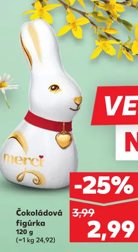 Merci čokoládová figúrka