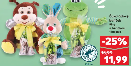 Čokoládový balíček s hračkou