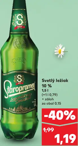 Staropramen Svetlý ležiak 10 %