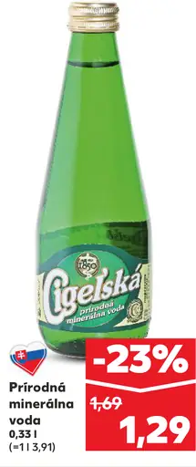 Cigelská prírodná minerálna voda