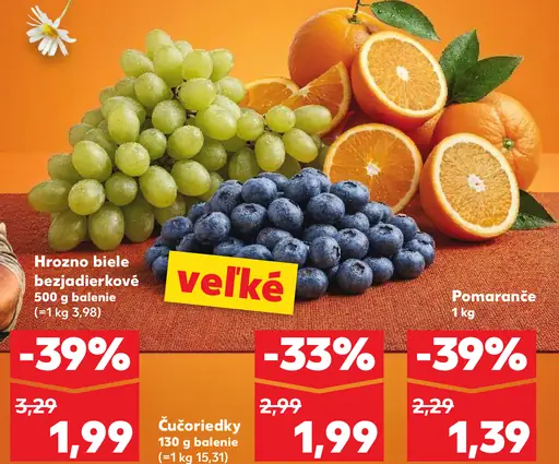 Hrozno biele bezjadierkové