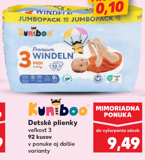 Kuniboo detské plienky veľkosť 3