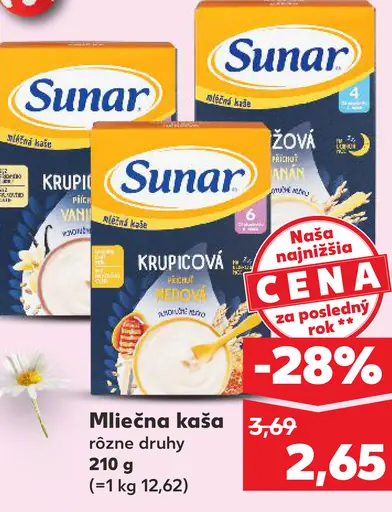 Sunar mliečna kaša