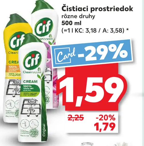 Cif čistiaci prostriedok