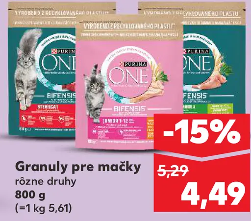 Purina One granuly pre mačky