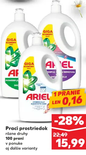 Ariel prací prostriedok