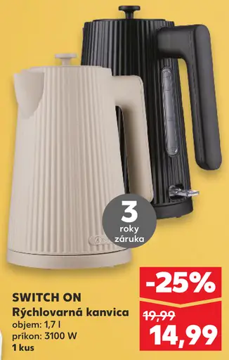 Switch On Rýchlovarná kanvica