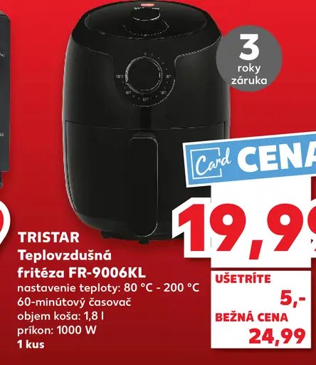 Tristar teplovzdušná fritéza FR-9006KL