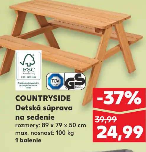 COUNTRYSIDE Detská súprava na sedenie