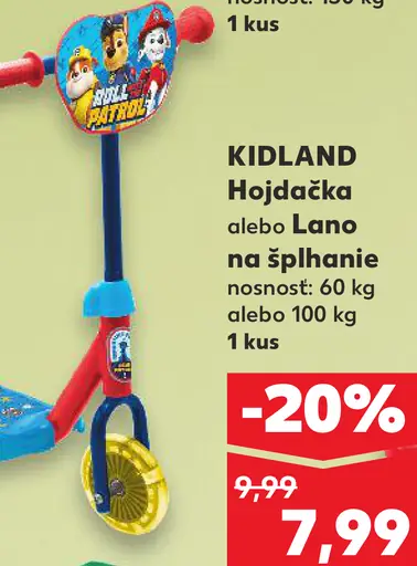 Kidland Hojdačka alebo Lano na šplhanie