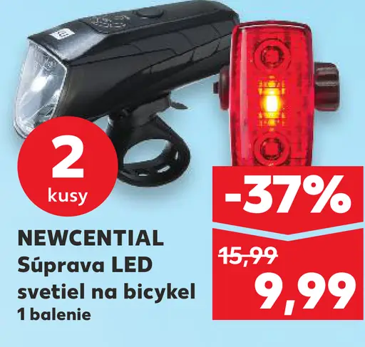 NEWCENTIAL LED svetidlo na bicykel