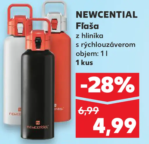 NEWCENTIAL Fľaša s rýchlouzáverom