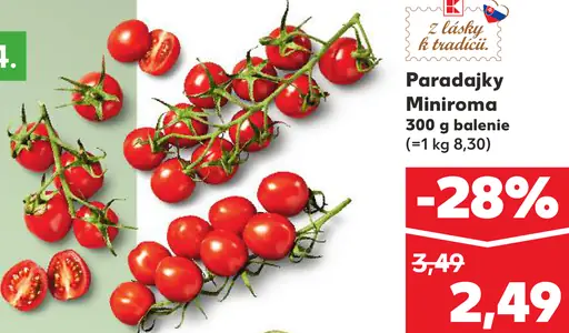 Paradajky Miniróma