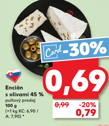 Encián s olivami 45 %