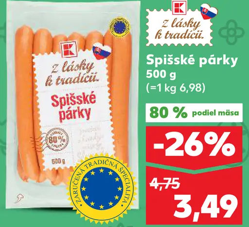 K-Classic Spišské párky