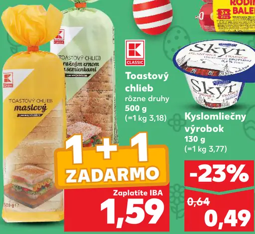 K-Classic Toastový chlieb