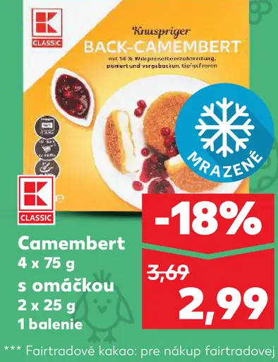 K-Classic Camembert s omáčkou