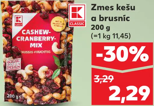 K-Classic Zmes kešu a brusníc