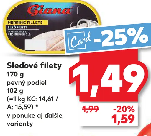 Giana Sleďové filety