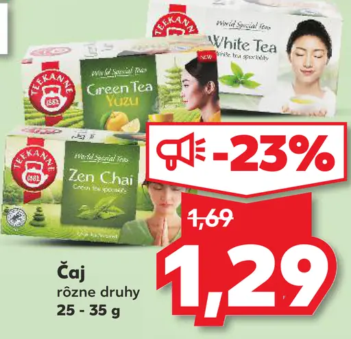 Teekanne čaj rôzne druhy