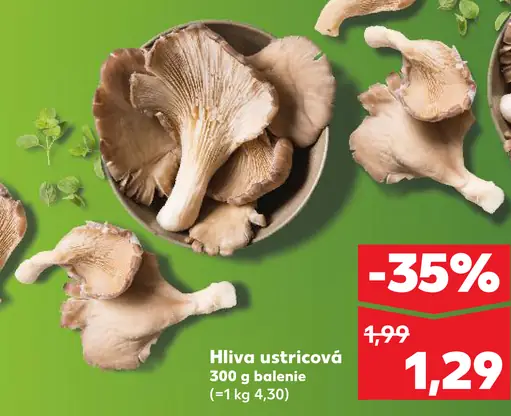 Hlivа ustricová čerstvá