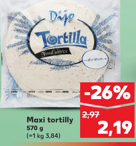 Maxi tortilly